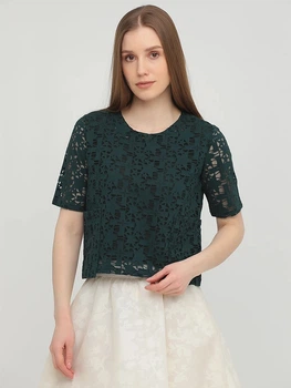 Демисезонная блуза Only 116330526 XS (82955XS) Зеленый