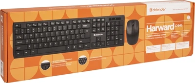 Клавіатура DEFENDER Harvard C-945 Wireless набір чорний (45945)