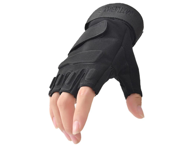 Перчатки без пальцев Oakley для мужчин армейские, военные, тактические L Черный (1011-201-00)