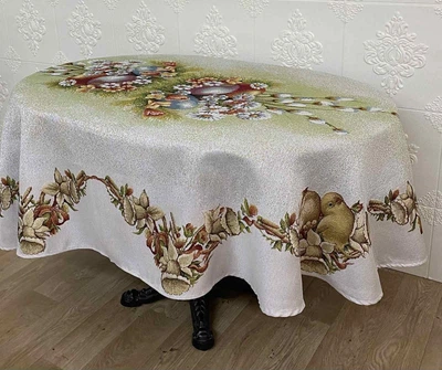 Скатерть Sagol пасхальная 160х220 ovale ST-142