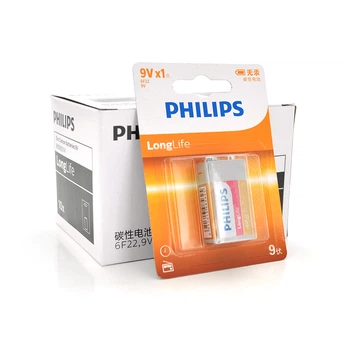 Батарейка Philips Super Heavy Duty 6F22 9V 1 штука в упаковке 6F22L1B/93