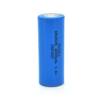 Литиевая батарейка PKCELL ER18505 элемент питания 3.6V 4000mAh 4 штуки в shrinkупаковке