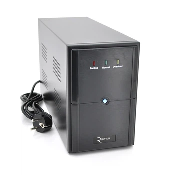 ИБП Ritar E-RTM1200 (720W) ELF-L, LED, AVR, 3st, 3xSCHUKO socket, 2x7Ah, metal Case Q2 (405*195*285) 10.2 кг (340*120*190)