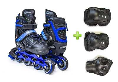 Детские Ролики с защитой Caroman Sport Blue размер 31-35