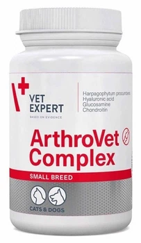 Комплекс для малых пород собак и кошек Vet Expert ArthroVet Complex HA Small Breed & Cat, 60 капс