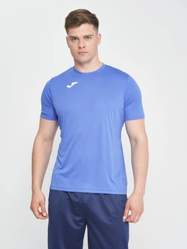 Футболка спортивная длинная мужская Joma Combi 2XL-3XL Синяя (9995042844105)