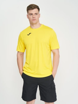 Футболка спортивная длинная мужская Joma Combi 100052.900 XL Желтая (9995043044092)