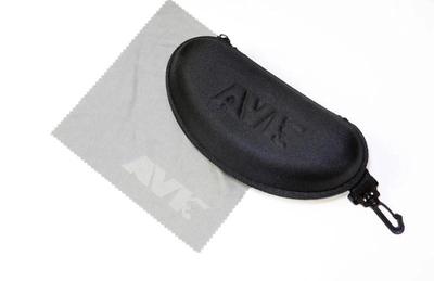 Окуляри захисні для армії ЗСУ AVK Veloce Black сонцезахисні з гумкою чорний