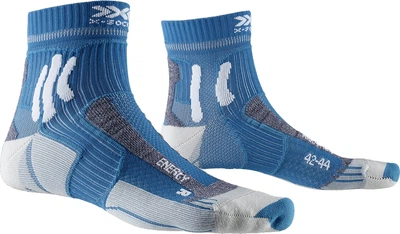 Беговые носки X-SOCKS Marathon Energy 4.0 XS-RS10S19U-A002 Teal Blue/Arctic White 39/41