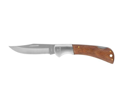 Нож универсальный TOPEX 98Z007, лезвие 80 мм, складной, нерж.сталь/дерево