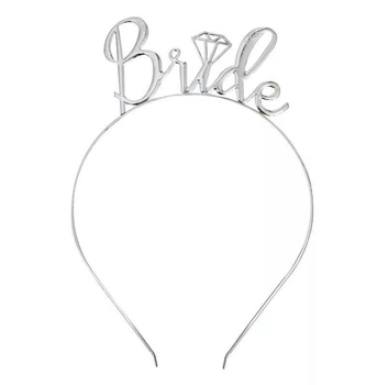 Обруч Для Волосся Весільний Bride Срібло