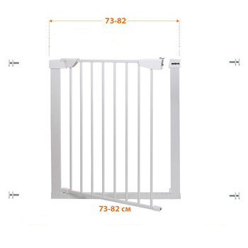 Ворота безопасности для детей на лестницу в проем до 140 см