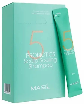 Набор глубокоочищающих шампуней Masil 5 Probiotics Scalp Scaling Shampoo с пробиотиками 8 мл х 20 шт (8800000000514)