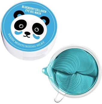 Гидрогелевые патчи от темных кругов с черничным коллагеном - Sersanlove Blueberry Collagen Eye Gel Mask 60шт (1013867-12705)