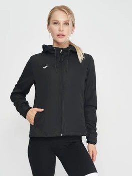 Спортивная ветровка с капюшоном женская Joma Zero 901618.100 M Черная (8445456181477)