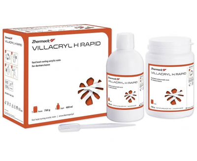 VILLACRYL H RAPID Zhermack пластмасса акриловая 750г+400мл (V2, Zhermack, пластмасса), 5310-1891
