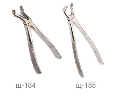 Щипцы для удаления третьих моляров верхней и нижней челюсти, Щ-184, Щ-185 (щ-185, Surgimax, щипцы), 2210-1817