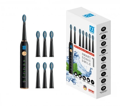 Електрична зубна щітка AHealth SMART SONIC SMILE 1 Black