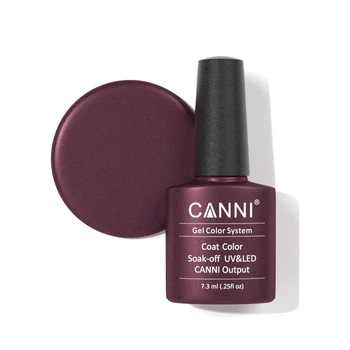 Гель-лак CANNI 212 винный с микроблеском, 7,3 ml