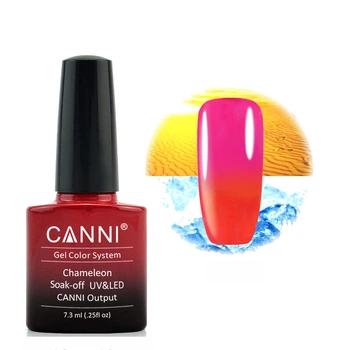 Термо гель-лак CANNI 347 красный - малиновый, 7,3 ml
