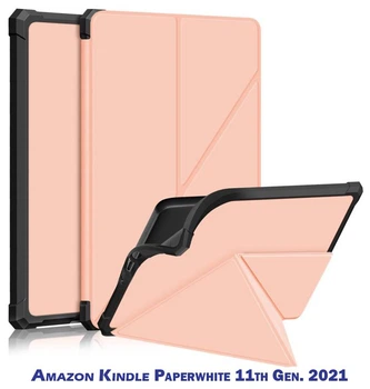 Чохол книжка BeCover PU Ultra Slim Origami для електронної книги Amazon Kindle Paperwhite 11th Gen. 2021 Rose Gold (707223)