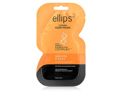 Маска для волос «Безупречный шелк» Ellips Vitamin Hair Mask Smooth & Silky With Pro-Keratin Complex, 18г (8993417489969)