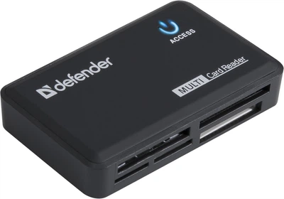 USB-хаб Defender Card Reader Optimus USB 2.0 Black (83501) (6054061)