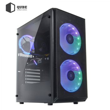 Системный блок QUBE Игровой QB Ryzen 5 3600 RTX 3060 Ti 8GB 3221