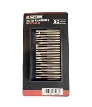 Набор фрез для мини-гриндера Parkside PMZS 50 A1 20 шт. PARKSIDE серебристый L3-10084