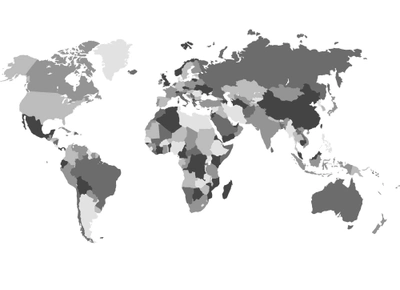 Коврик для мишок HA Карта світу 21х30