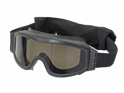 Тактические очки панорамные вентилируемые PROFILE (набор из 3 линз) Черные