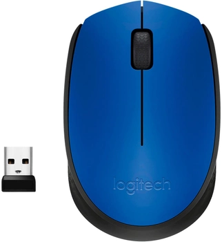 Мышь Logitech M171 Wireless Black/Blue (910-004640)