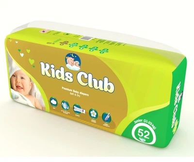 Дитячі підгузники Kids Club Розмір 5 Junior, 11- 25 кг, 52 шт, Чехія