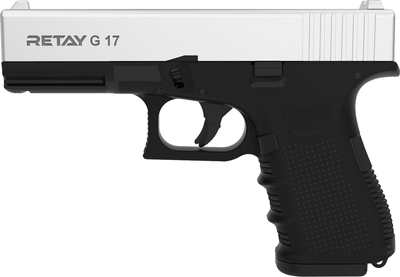 Стартовий пістолет Retay G 17 9 мм Chrome/Black (11950330) ($GX004968) - Уцінка