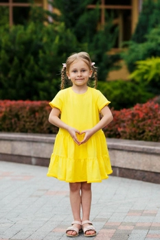 Желтое платье с сумочкой для девочки от ТМ Дива