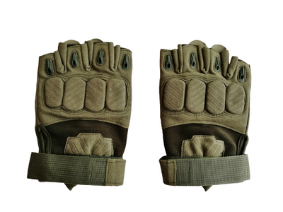 Тактические перчатки Tactical Gloves беспалые олива размер L
