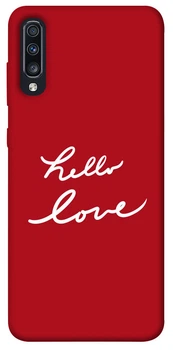 TPU чохол Demsky Hello love для Samsung Galaxy A70 (A705F)