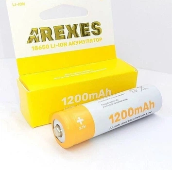 Аккумулятор Arexes 18650 Li-Ion 1200 mAh, 3.7v