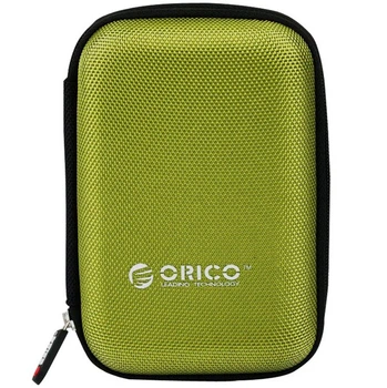 Кейс футляр для аксессуаров и жестких дисков ORICO PH Series Protective Storage Case Bag PHD-25-GN-EP green