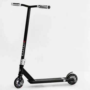 Самокат трюковый Best Scooter "Hop Pro" HIC-система, пеги, алюминиевый диск и дека, колёса PU. Black (115636)