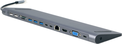 Док-станція Cablexpert USB-C 9-в-1 (A-CM-COMBO9-01)