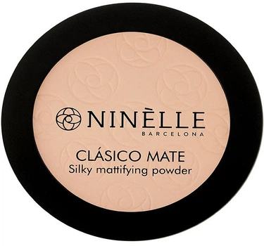 Легкая матовая компактная пудра - Ninelle Barcelona Clasico Mate 202 - Розово-бежевый (8g) (839308-115226)