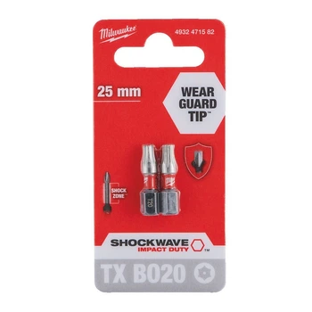 Біта для шуруповерта Shockwave Impact Duty Milwaukee TX BO20 x 25 мм 2шт (4932471582)