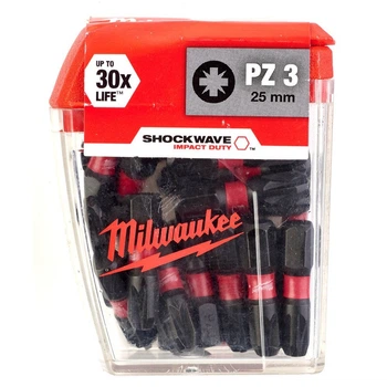 Бита для шуруповерта Shockwave Impact Duty Milwaukee PZ3 x 25 мм 25шт (4932430869)