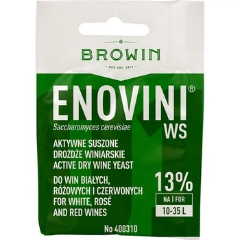 Browin Enovini WS винные дрожжи для столовых вин, 7 г