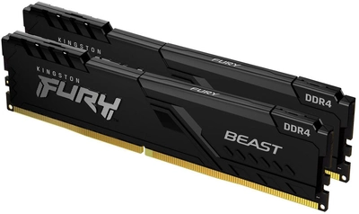 Оперативная память Kingston Fury DDR4-2666 8192MB PC4-21300 (Kit of 2x4096) Beast Black (KF426C16BBK2/8) ($GX076025) - Уценка