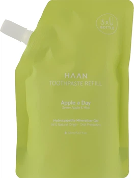 Зубна паста "Зелене яблуко та м'ята" - HAAN Apple A Day Green Apple & Mint Refill (змінний блок) 150ml (1008478-66321)
