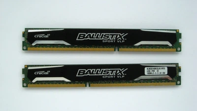 Оперативна пам'ять Crucial Ballistix Sport VLP DDR3 16GB (2x8GB) 1600Mhz (BLS8G3D1609ES2LX0.16FER) Б/В