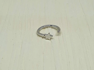 Серебряная серьга-пирсинг в нос. 1058С