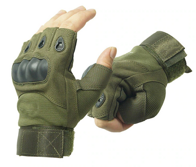 Перчатки тактические Primo Tactical беспалые, размер L - Army Green